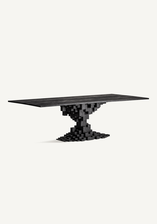 Obsidian Monolith Dining Table