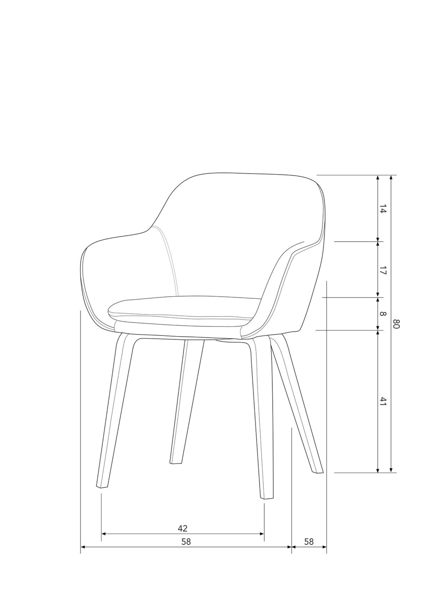 Base Dining Chair Set of 2 - Elara Maison