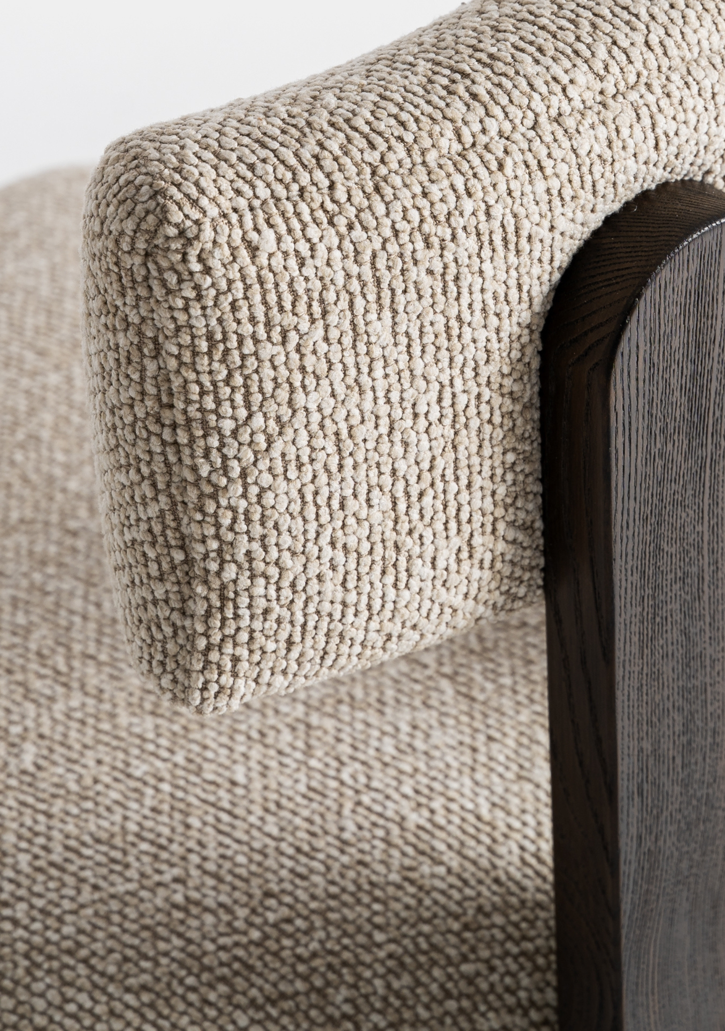 Evje Dining Chairs Set of 2 – Beige & Black Ash