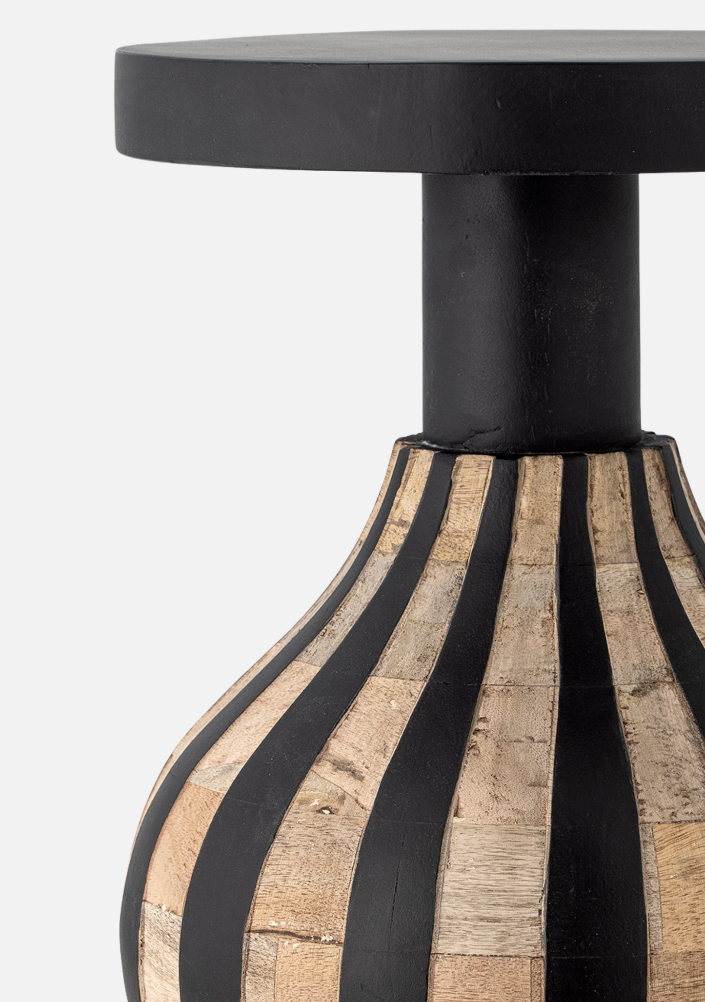 Aloise Side Table – Black FSC® 100% Mango Wood - Elara Maison