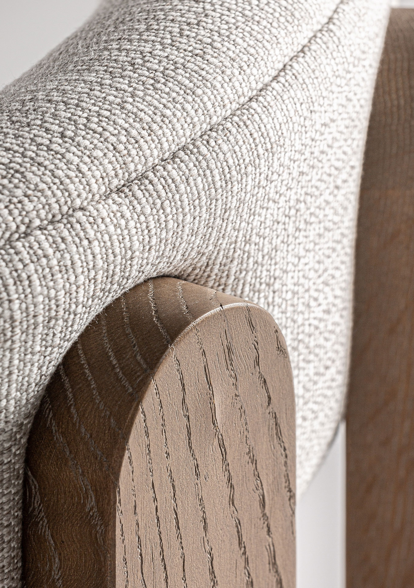 Evje Dining Chairs Set of 2 – Beige Upholstery & Brown Ash