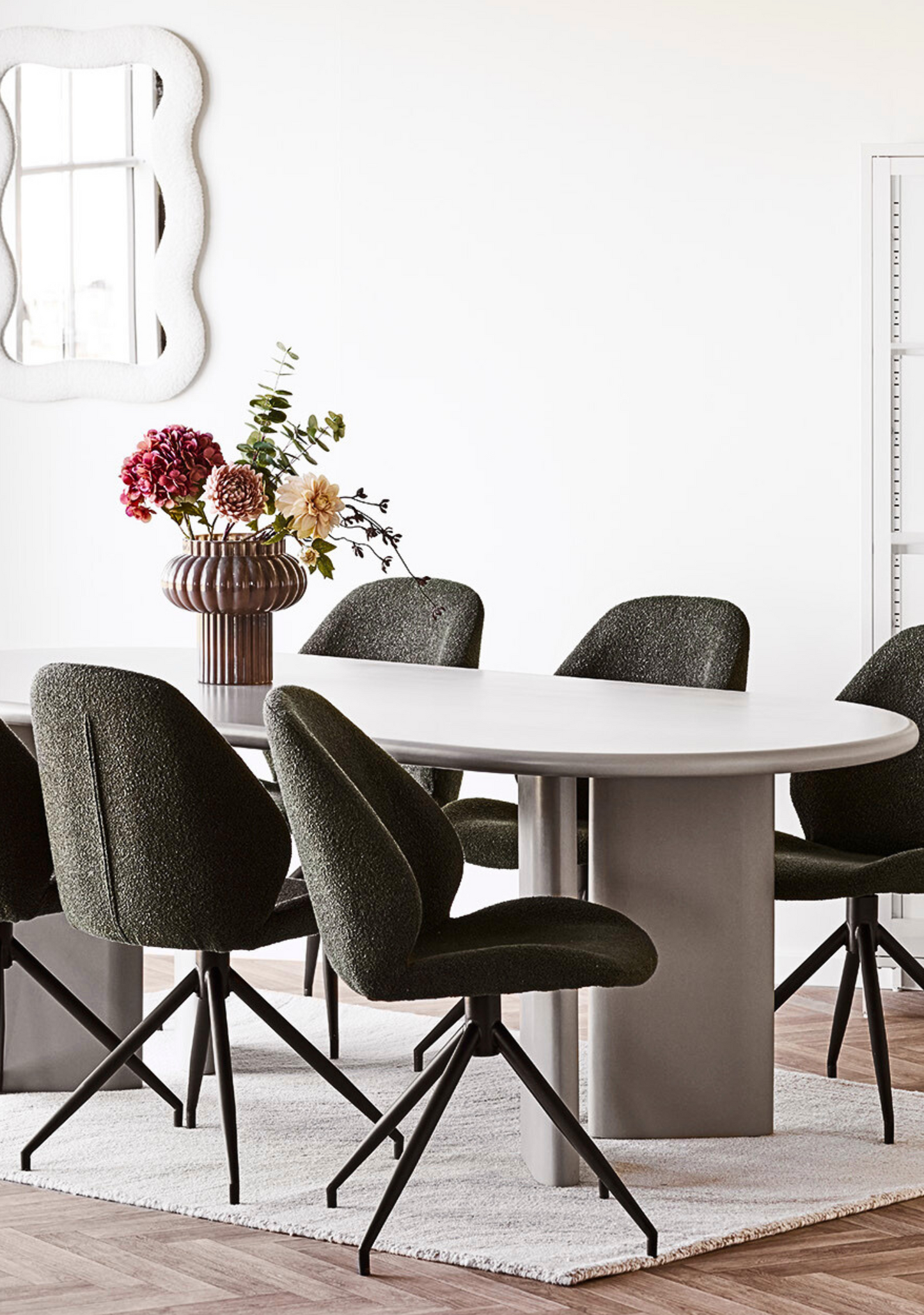 Sculptural Glass Vase – Brown - Elara Maison