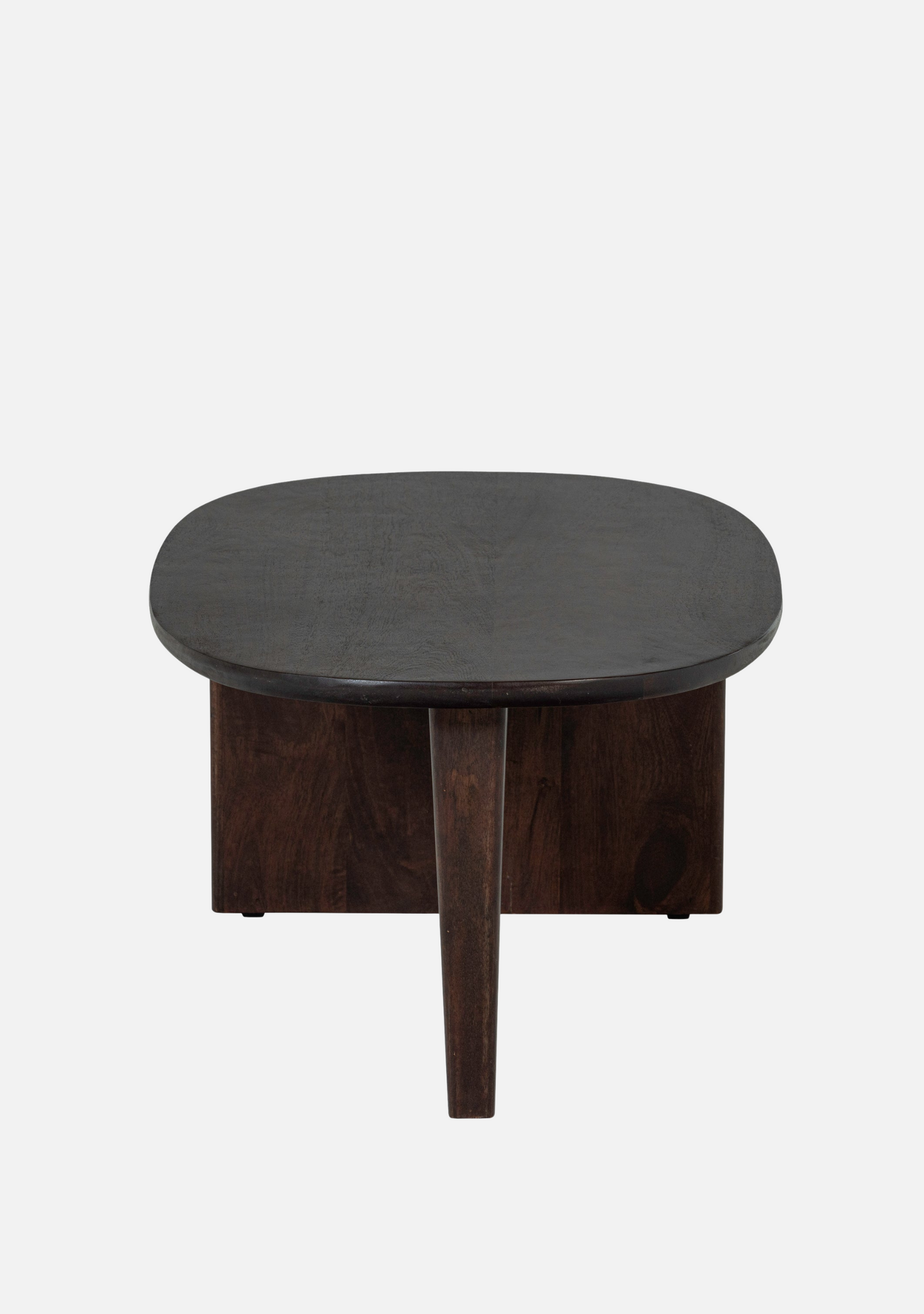 Seam Coffee Table – Mango Wood Dark Brown 110×60 cm - Elara Maison
