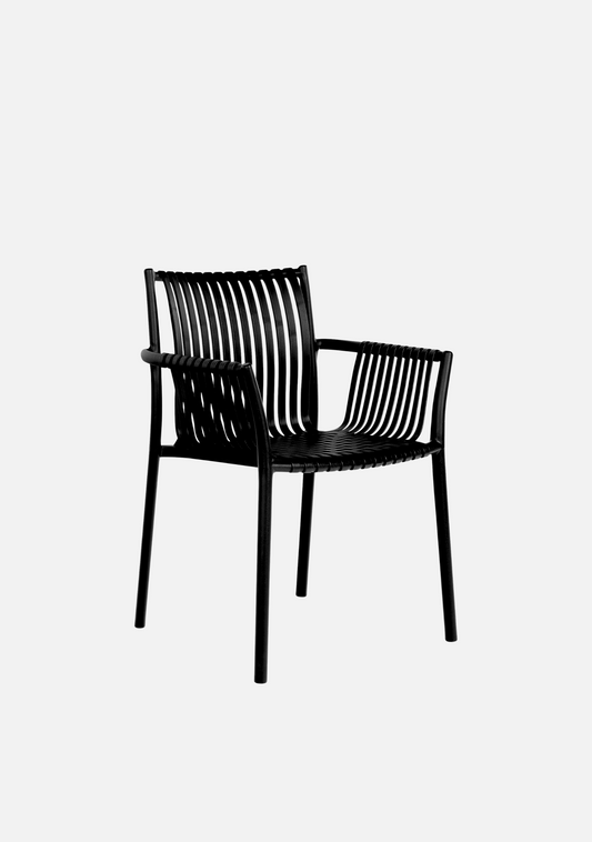 Tulsa Garden Chair – Set of 4, Black - Elara Maison