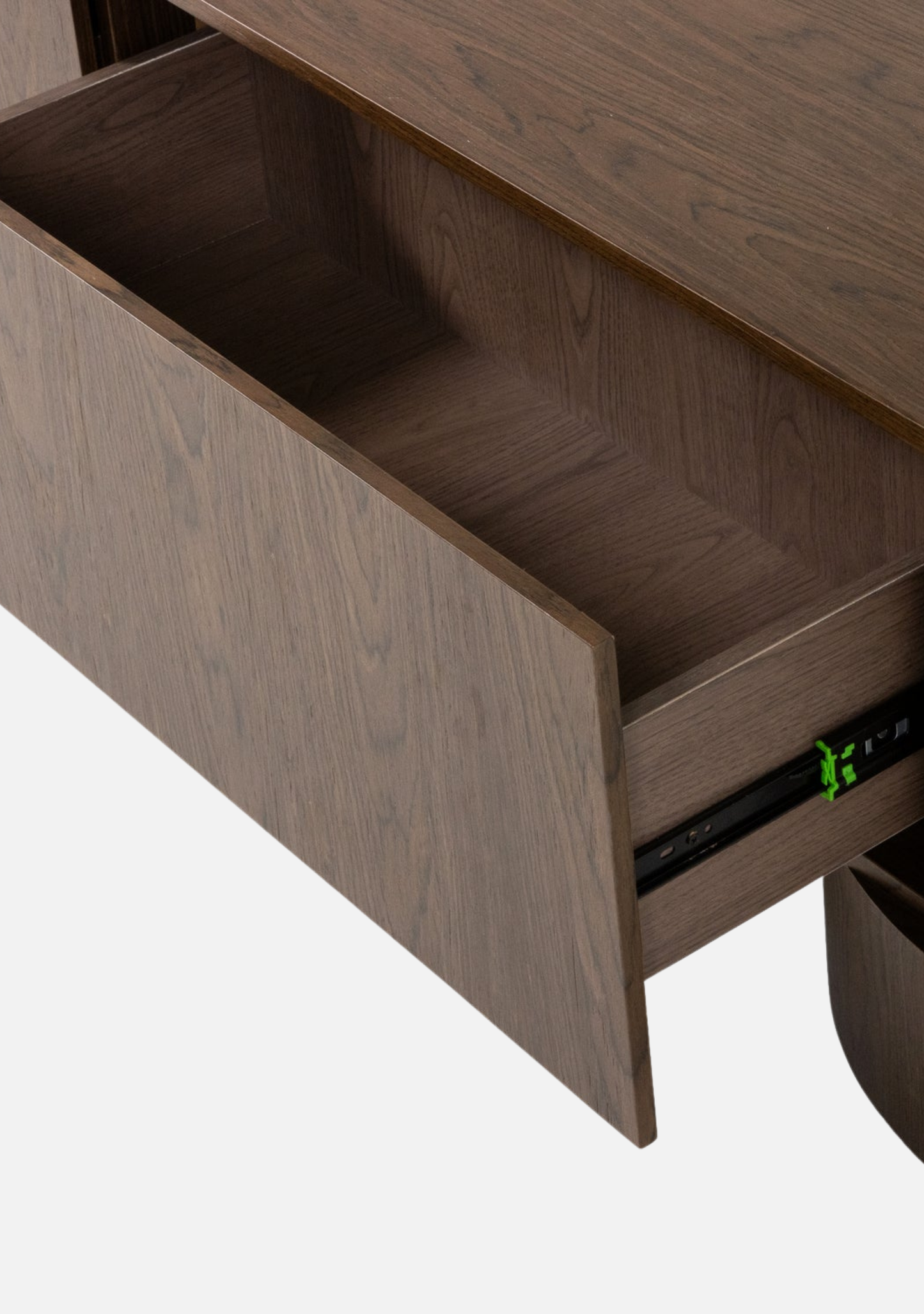 Velari TV Unit – Brown Wood Veneer - Elara Maison