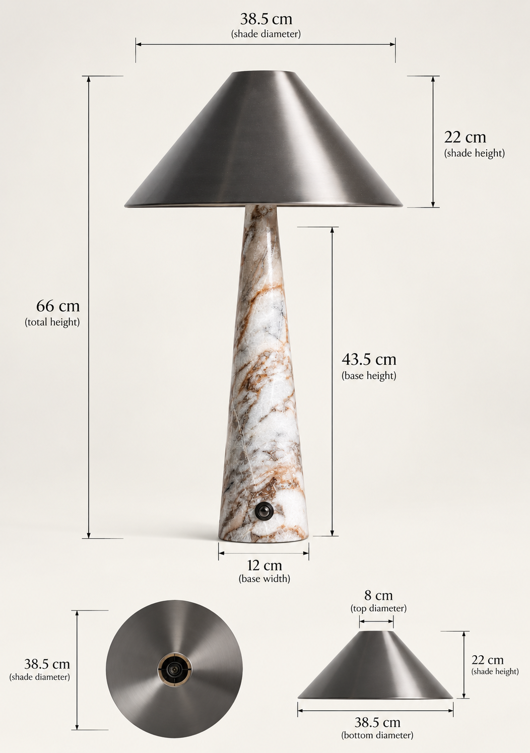 Nantua Marble Lamp