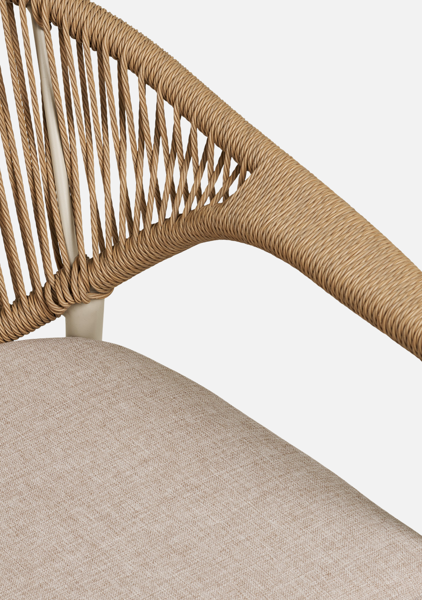 Abela Dining Chair – Sand PE Rattan & Aluminium - Set of 2