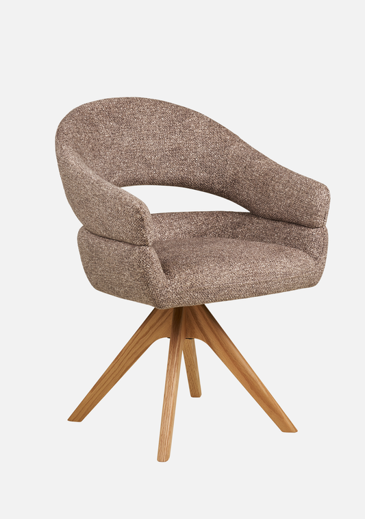 Dover Swivel Dining Chair – Oak Base