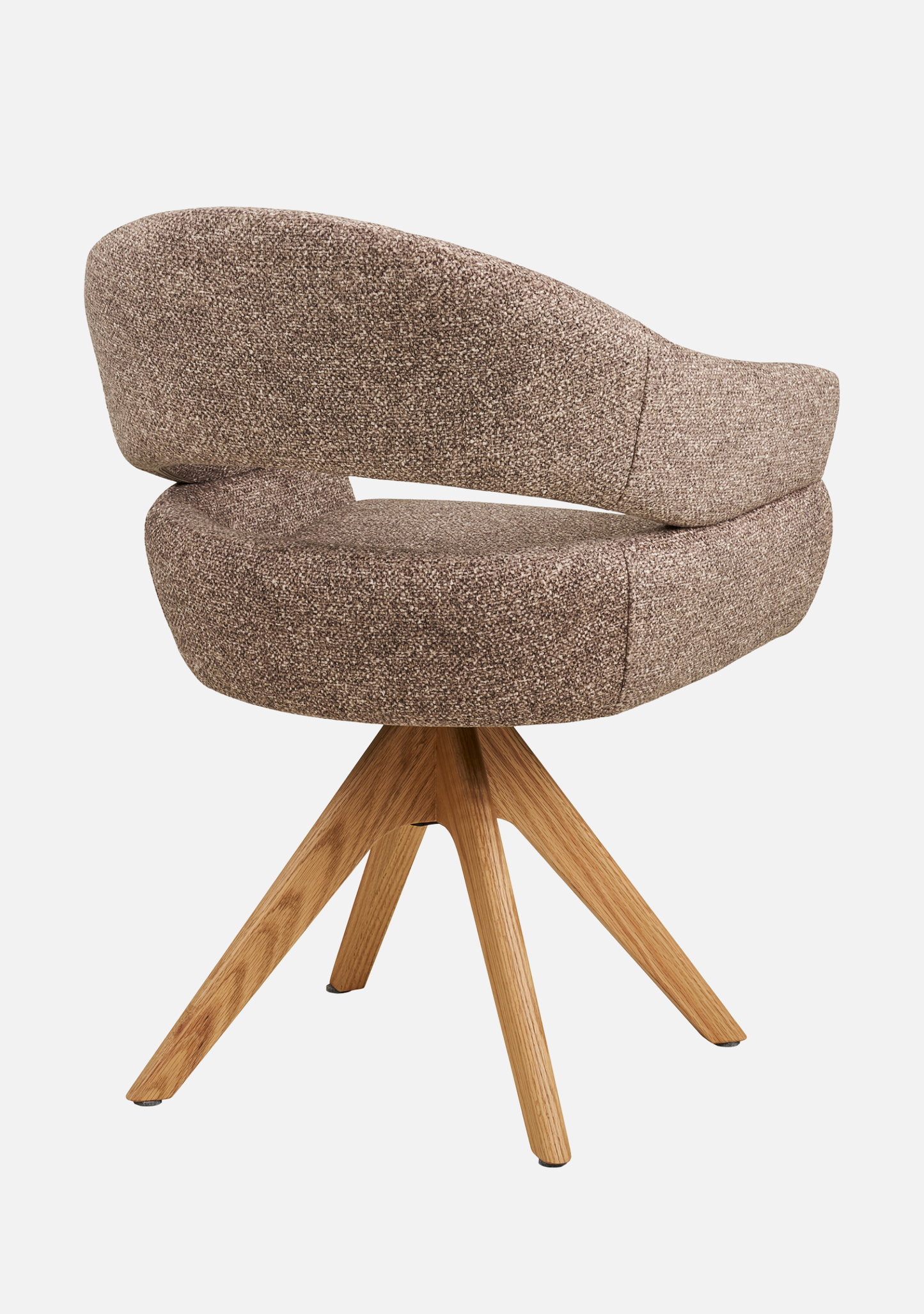 Dover Swivel Dining Chair – Oak Base