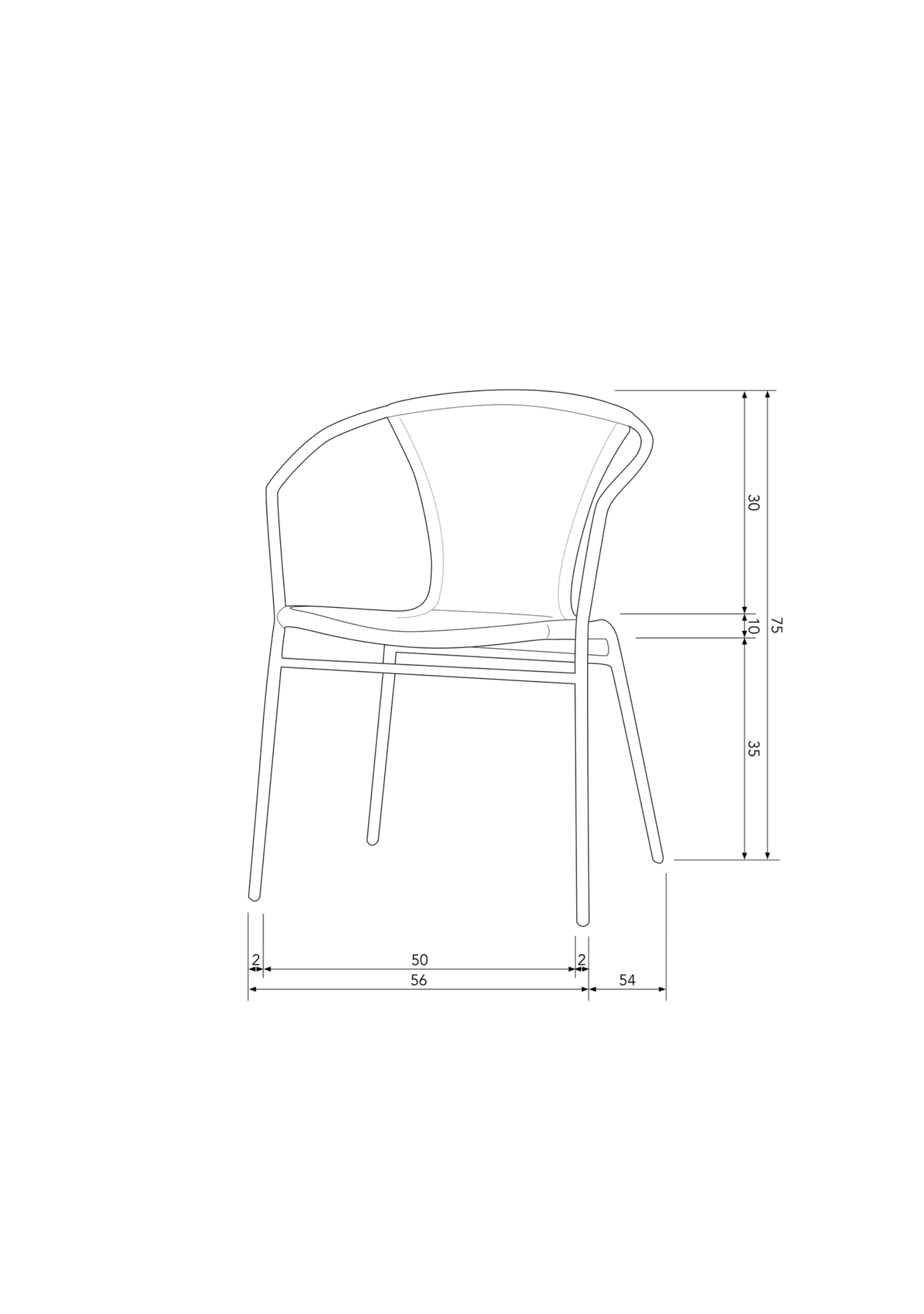 WESTON GARDEN CHAIR JUNGLE - Elara Maison