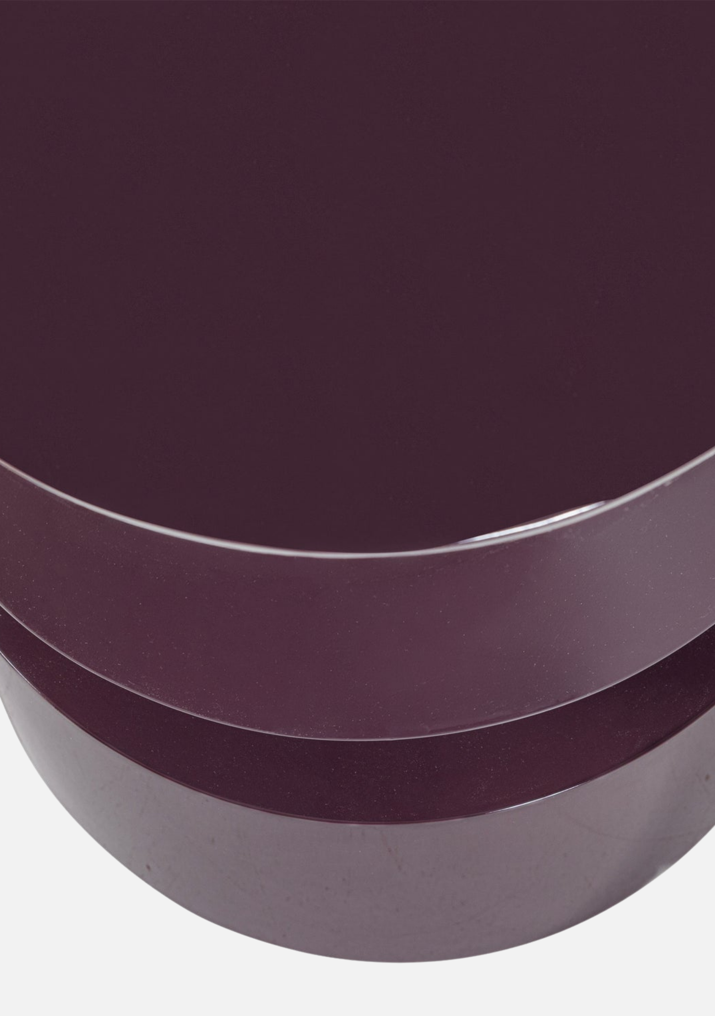 Auren Side Table – Purple/Brown FSC® Gloss MDF - Elara Maison