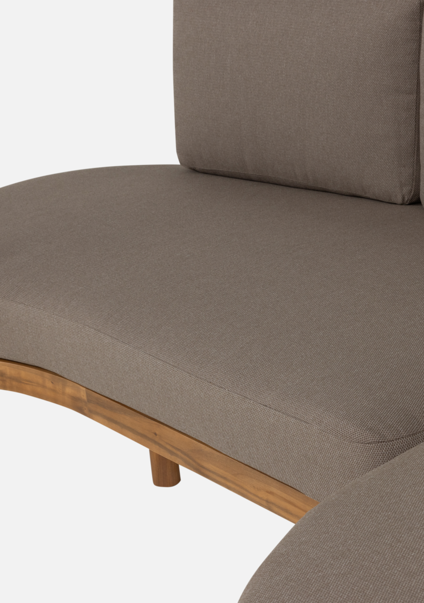 Zinto Right Modular Outdoor Lounge – FSC® Acacia & Sand - Elara Maison