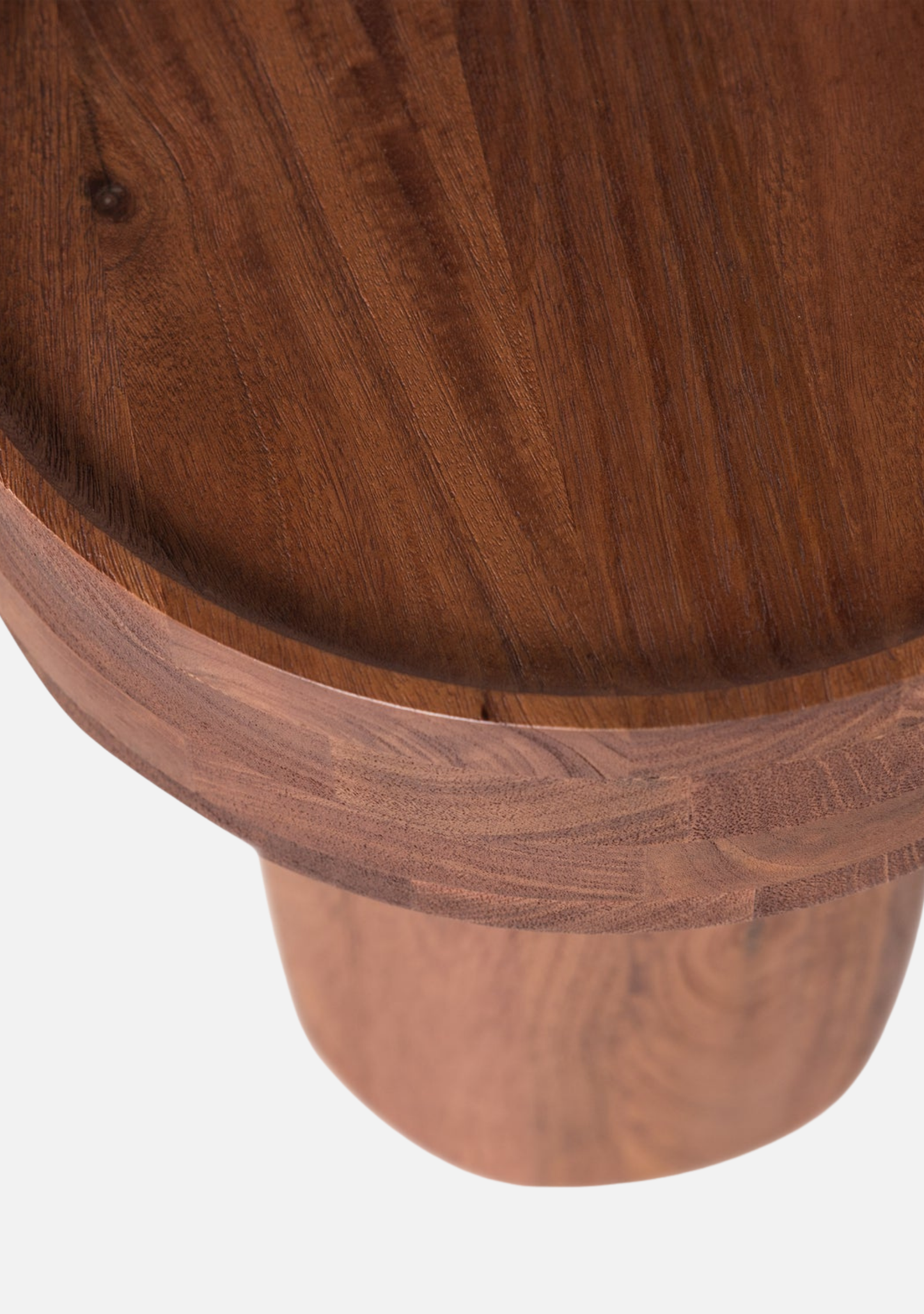 Dara Side Table – Brown Mango Wood - Elara Maison
