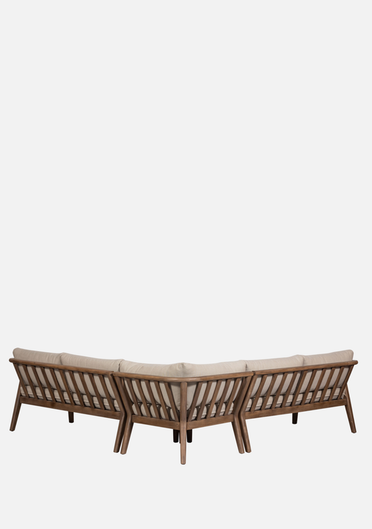 Biam Modular Outdoor Lounge – FSC® Acacia Natural - Elara Maison