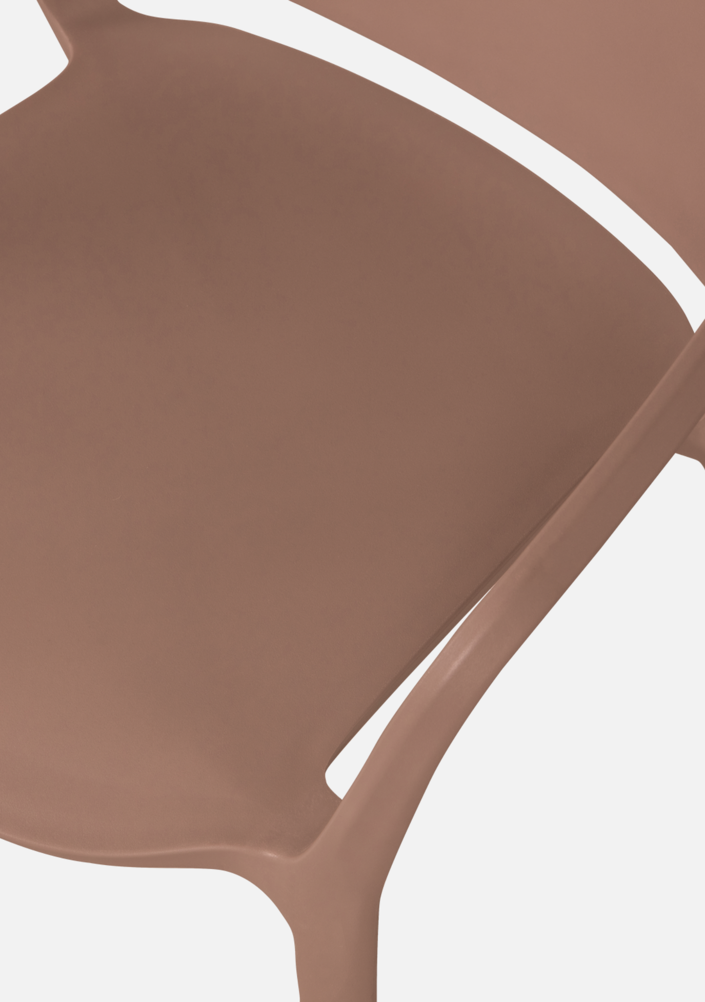 BENT GARDEN CHAIR PLASTIC SALMON PINK - Elara Maison