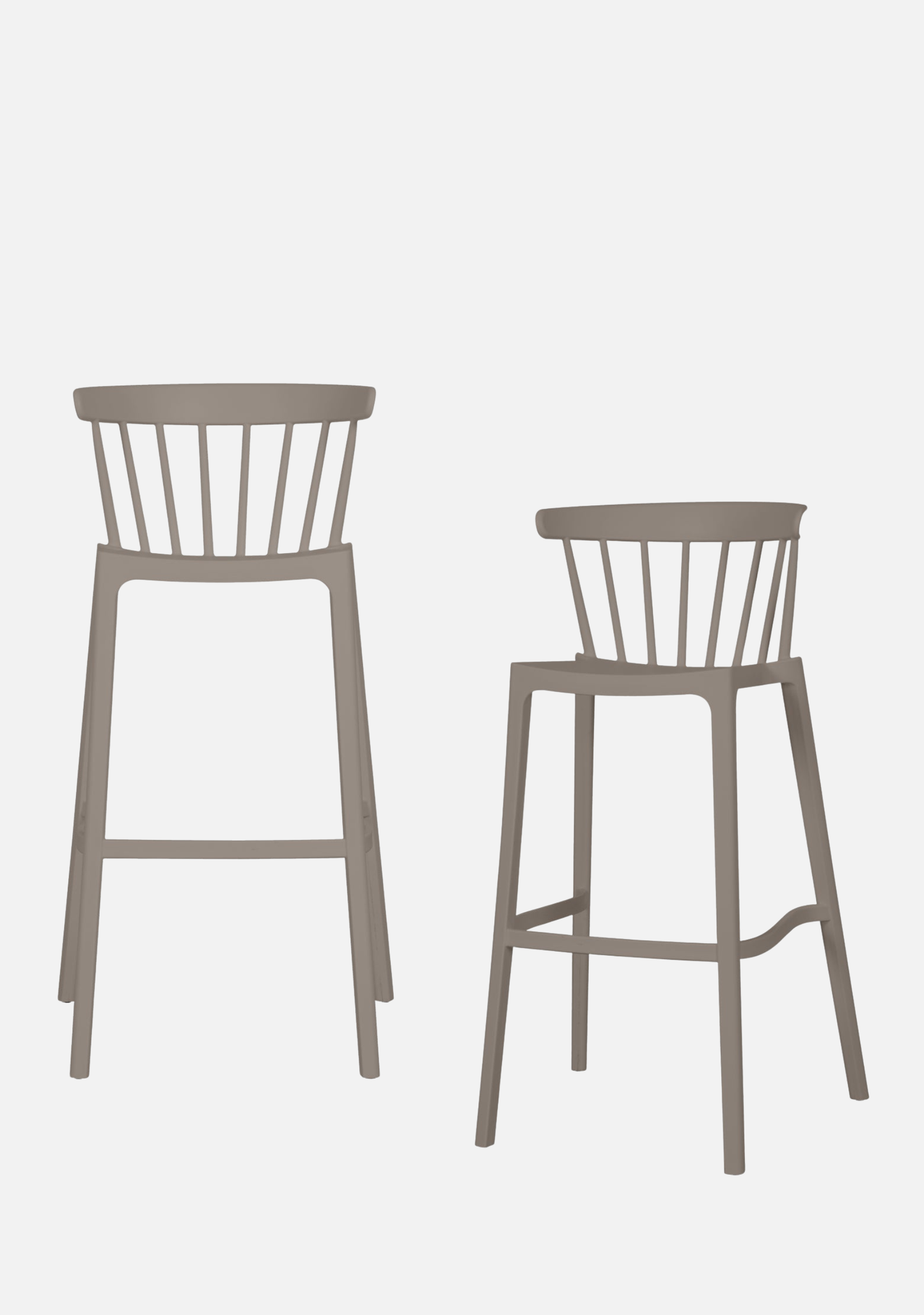 Bliss Barhocker – Taupe, 2er-Set
