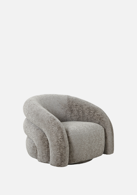 Valletta Lounge Chair with swivel function - Elara Maison