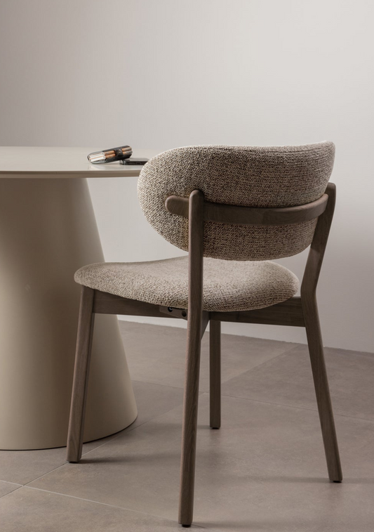 Udar Dining Chairs Set of 2 – Dark Brown Oak