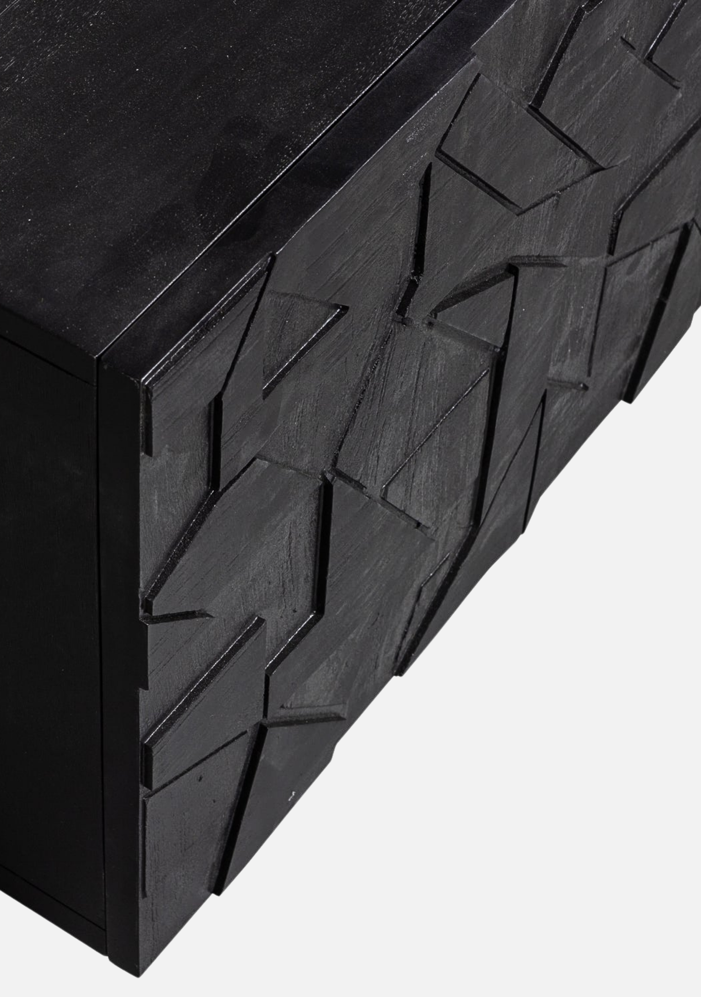 Counter TV Unit – Black Mango Wood