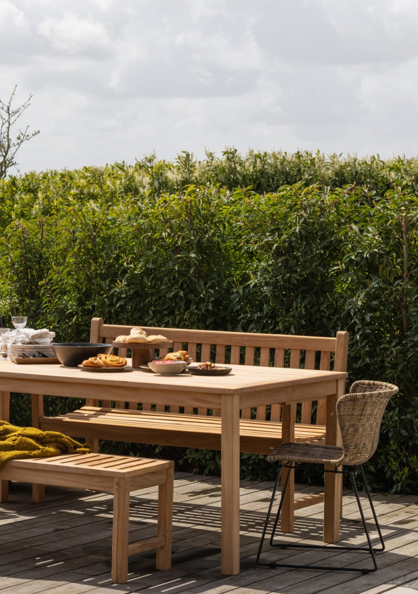 WINGS GARDEN CHAIR NATURAL - SET OF 2 - Elara Maison