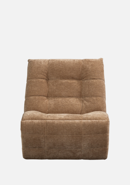 Hein Electric Recliner – Light Brown Woven Rib