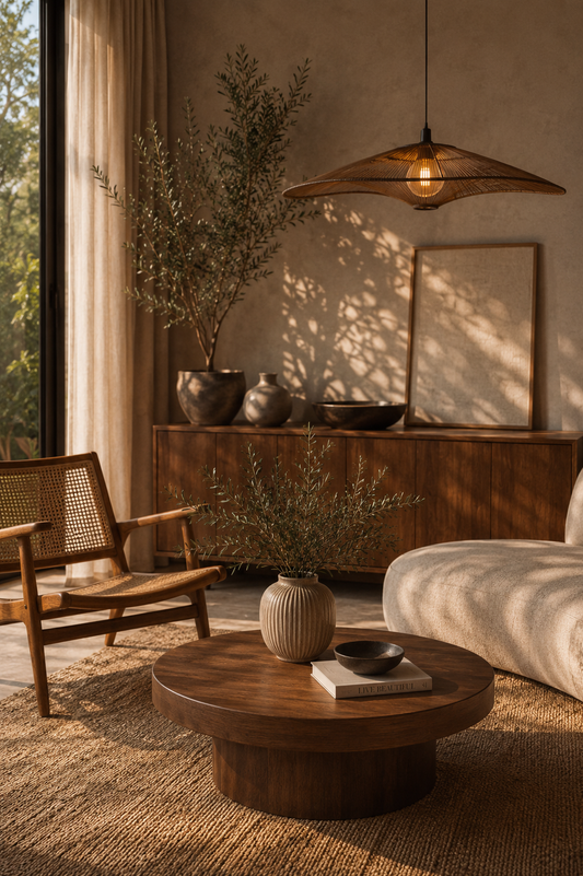 Inspired by Nature: Modern Furniture in Oak, Stone and Rattan