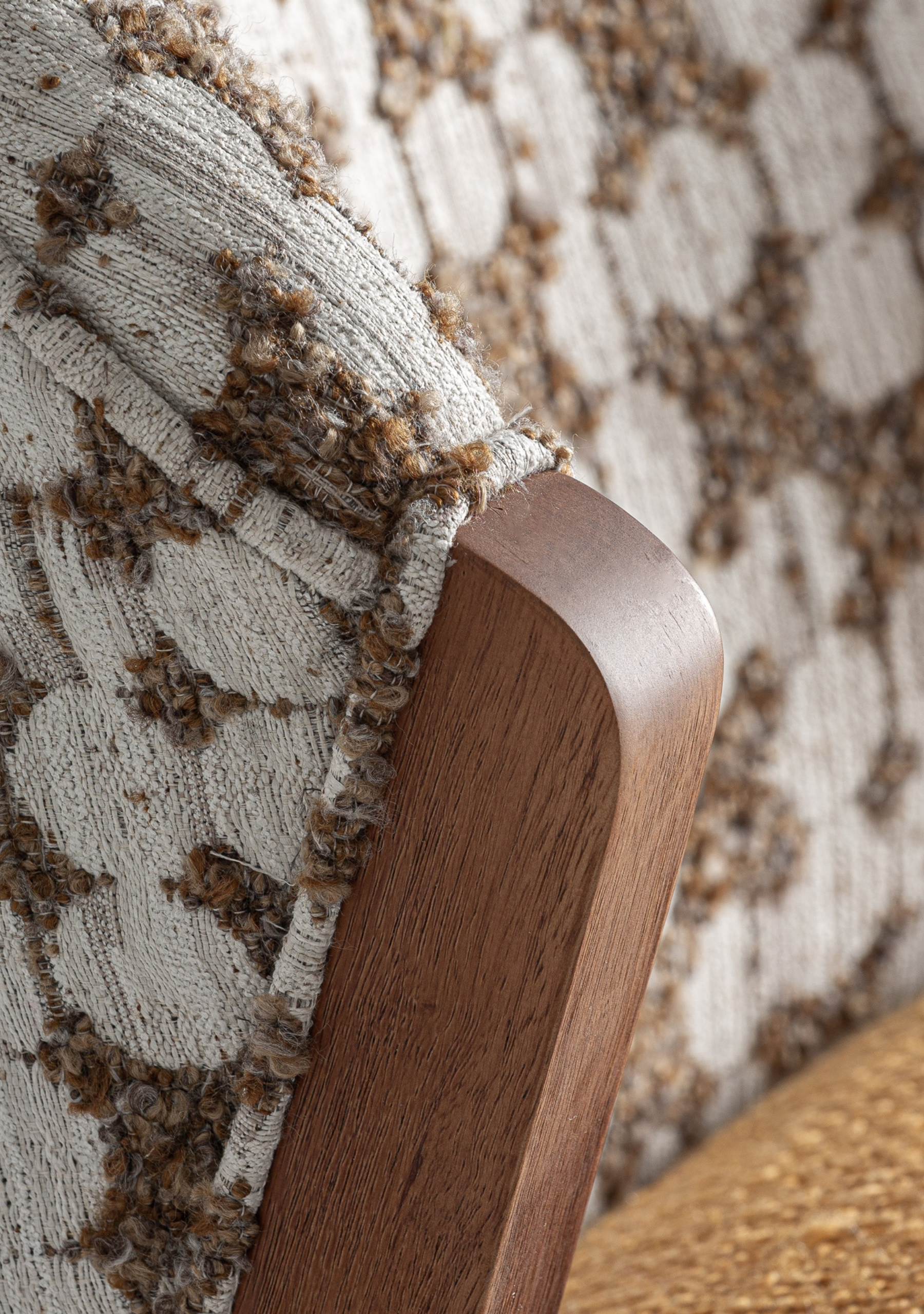 Kalesha Dining Chair – Mustard & Brown - Elara Maison