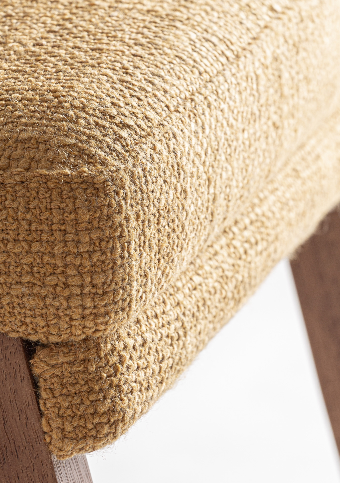 Kalesha Dining Chair – Mustard & Brown - Elara Maison