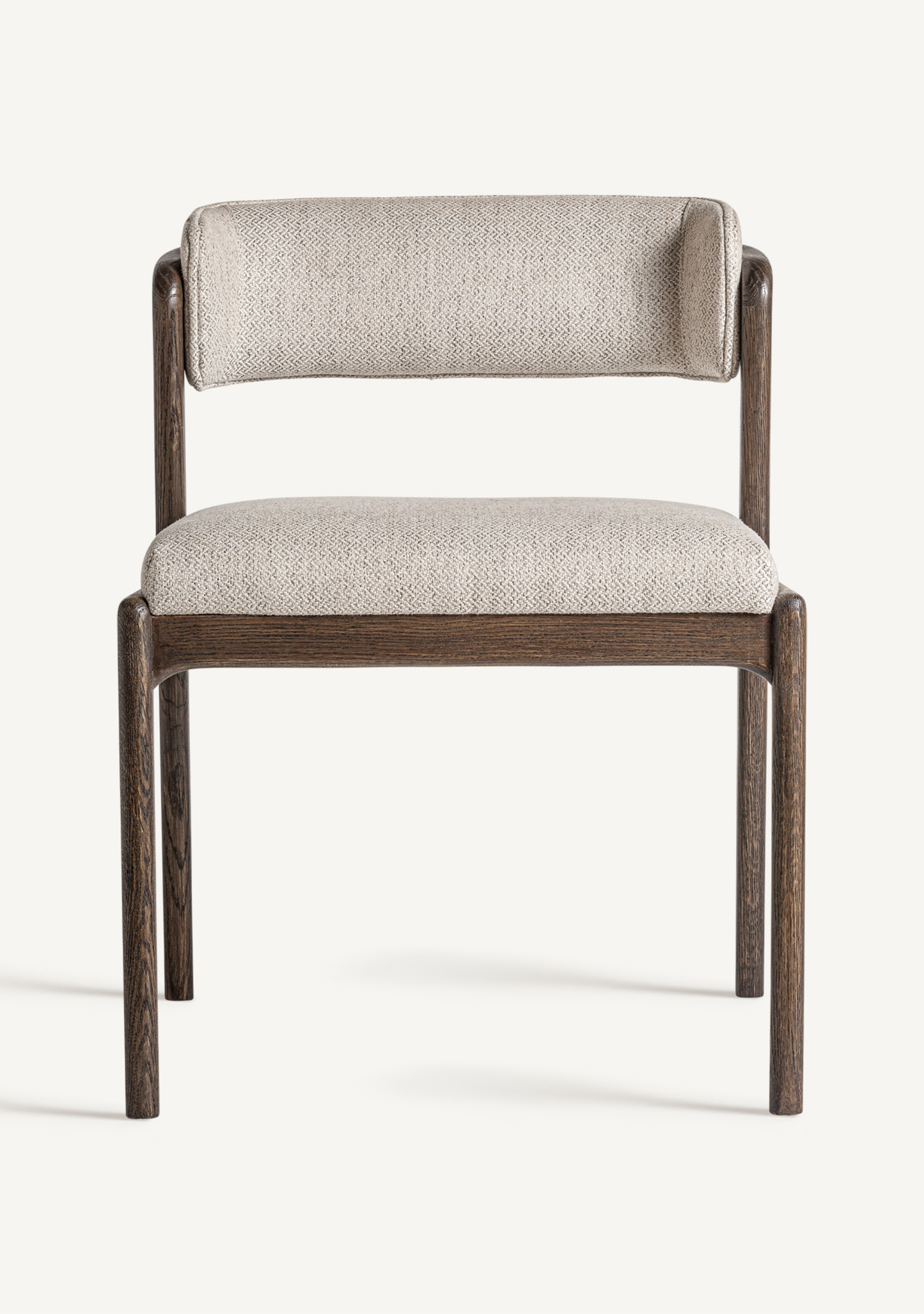 Jerzen Dining Chair – Beige & Brown - Elara Maison