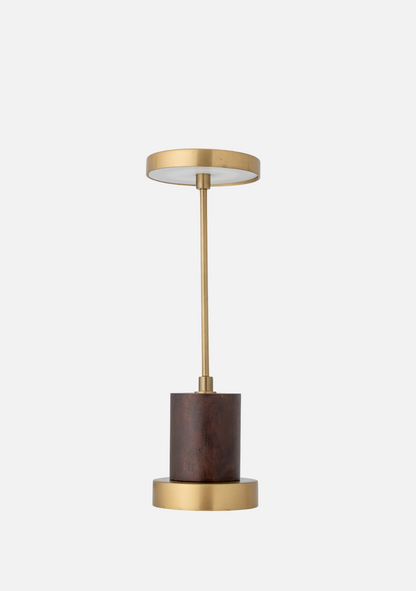 Chico Portable Lamp – Rechargeable Brass Metal - Elara Maison