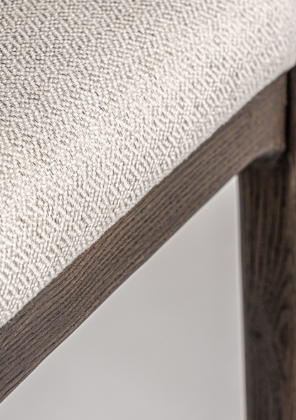 Jerzen Dining Chair – Beige & Brown - Elara Maison