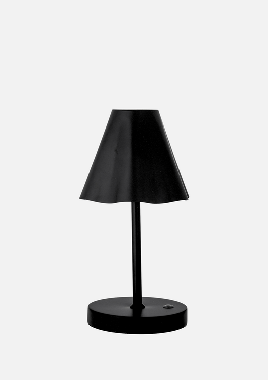 Lianna Portable Lamp – Rechargeable Black Metal (Set of 4) - Elara Maison