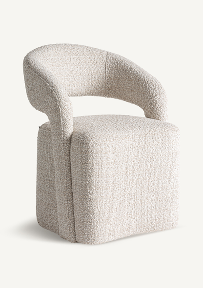 Besne Dining Chair – Cream - Elara Maison