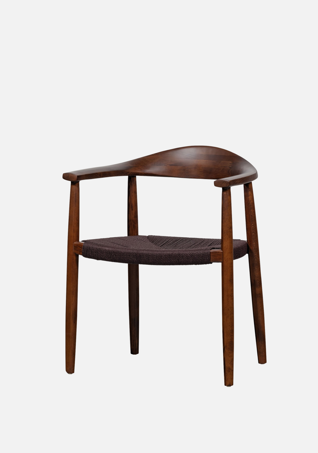Embrace Dining Chair – Braided Seat Dark Brown | Beechwood Set of