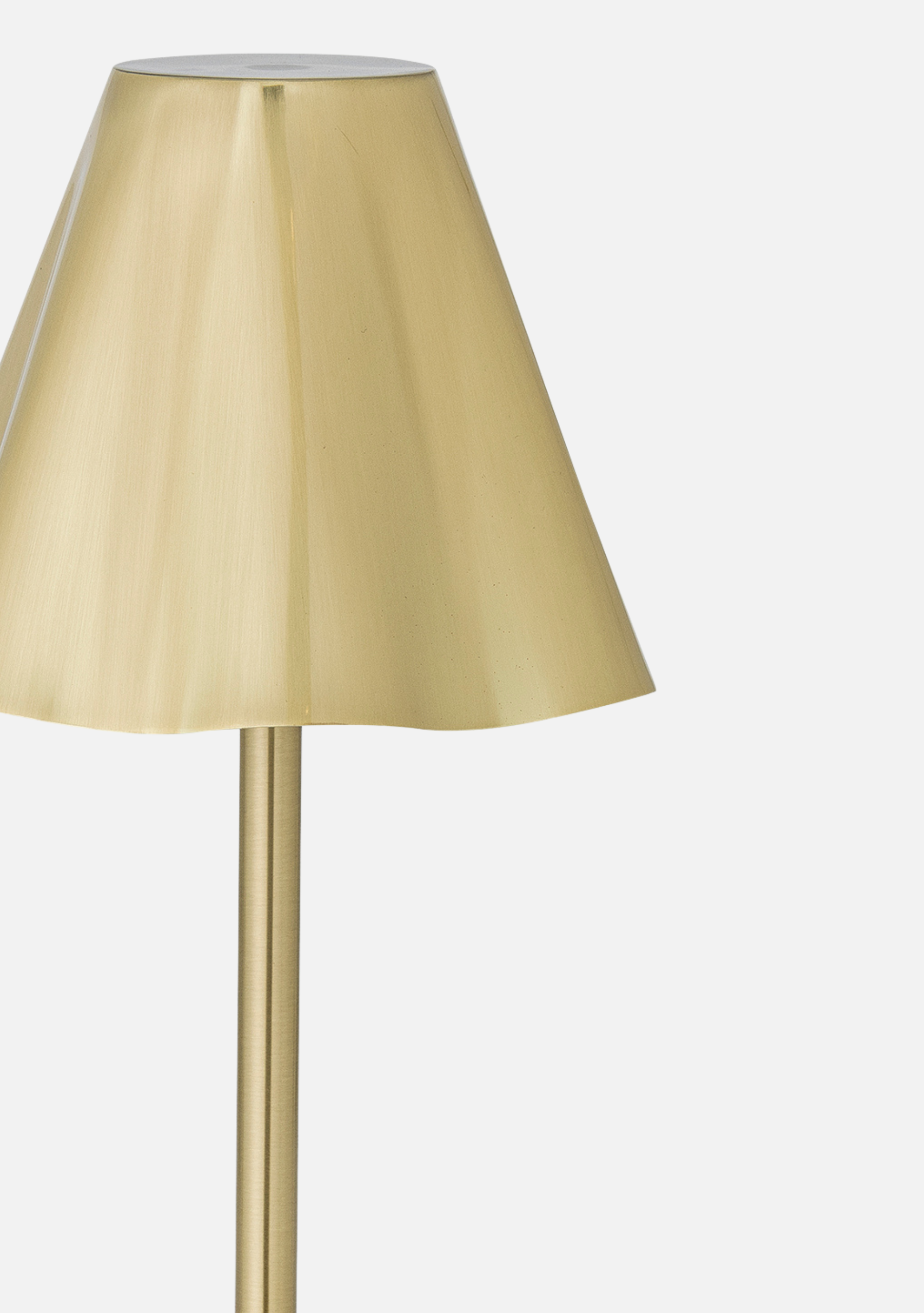 Lianna Portable Lamp – Rechargeable Brass Metal (Set of 4) - Elara Maison