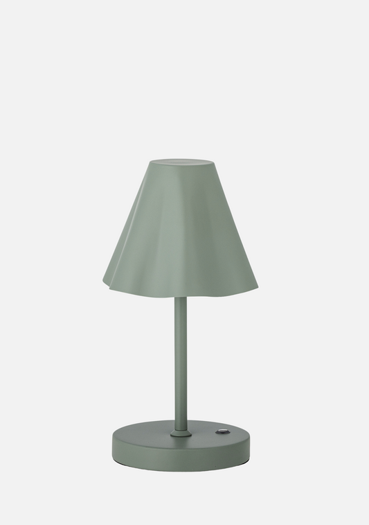 Lianna Portable Lamp – Rechargeable Green Metal (Set of 4) - Elara Maison