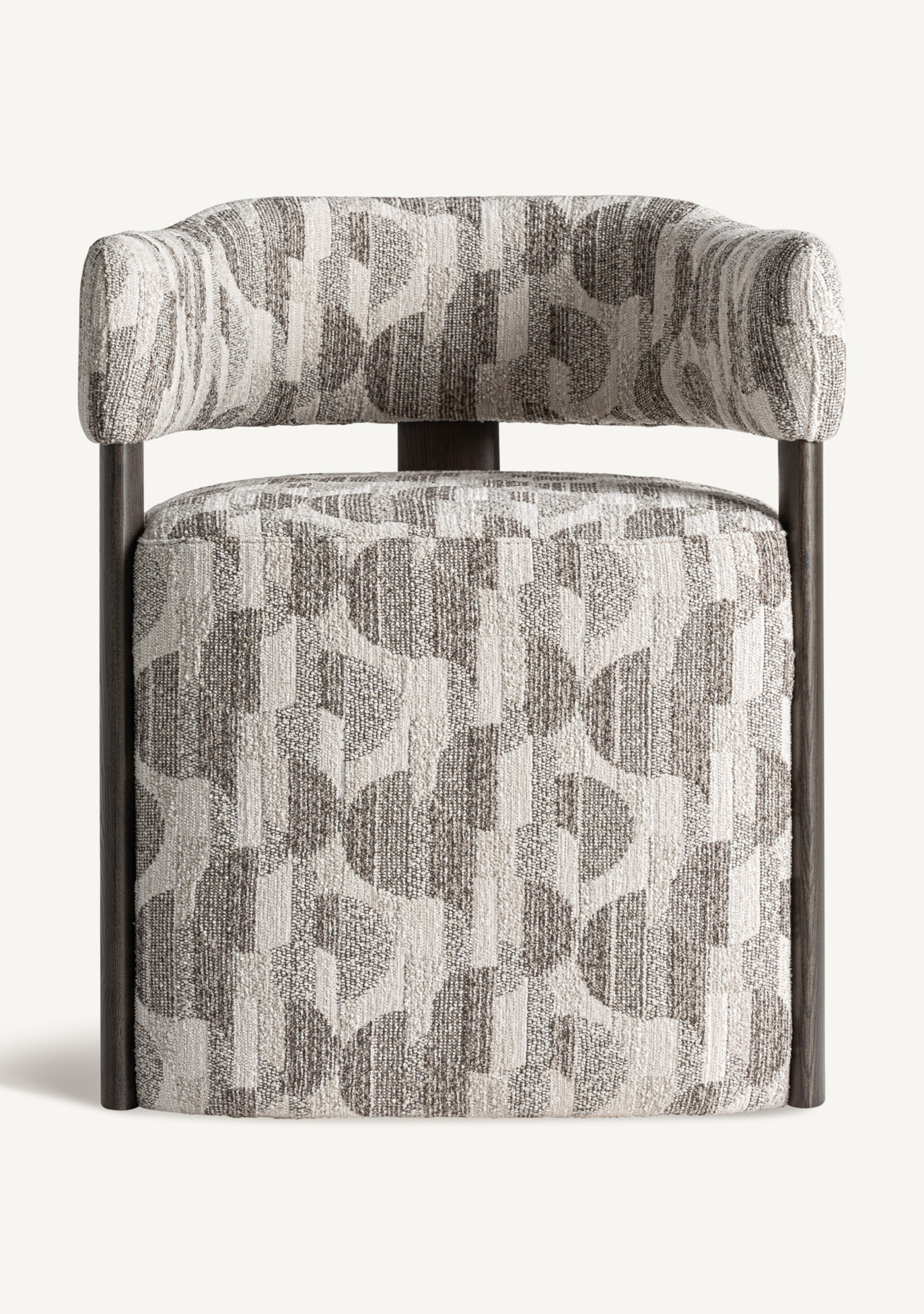 Najac Dining Chair – Grey & Brown - Elara Maison