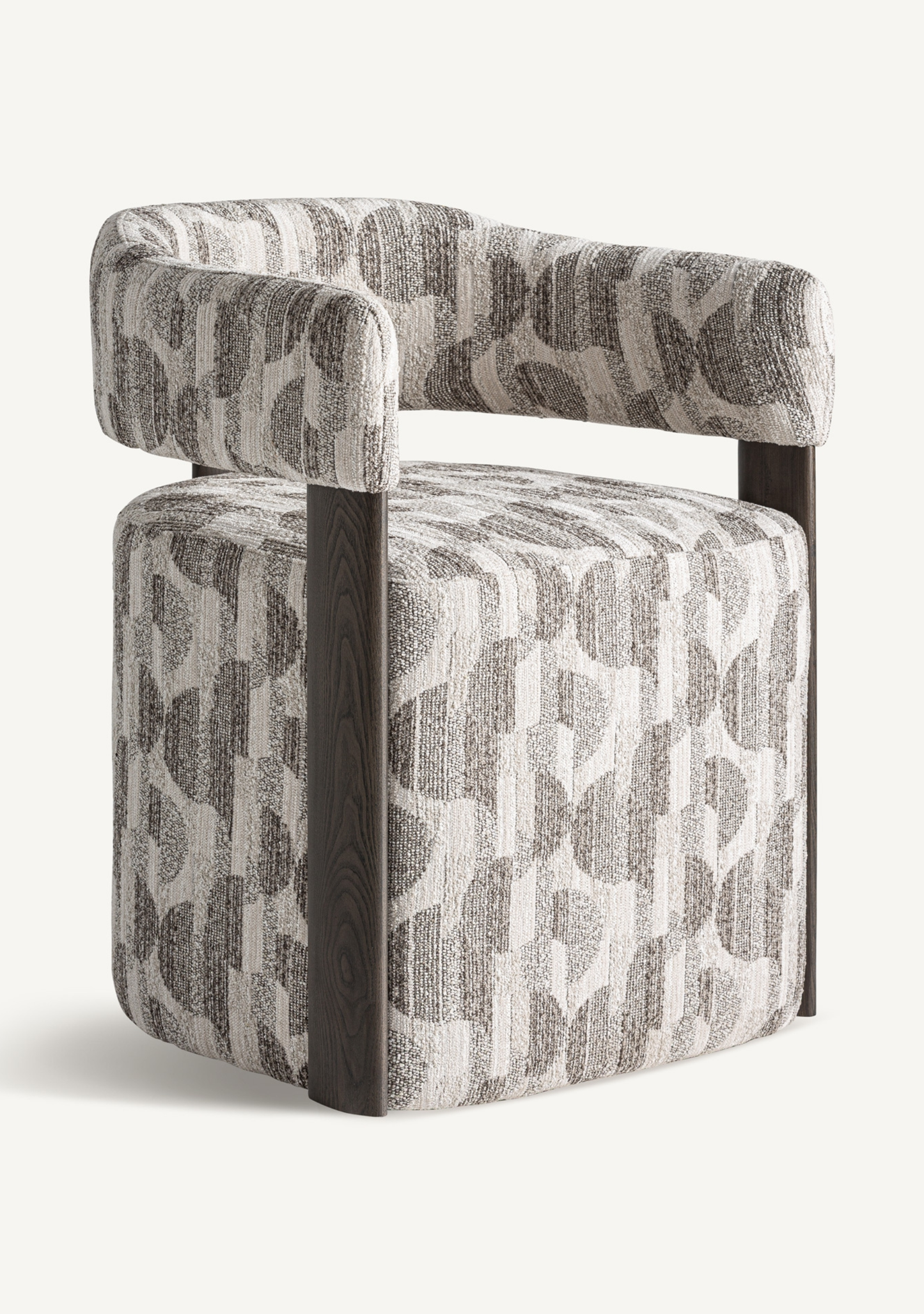 Najac Dining Chair – Grey & Brown - Elara Maison