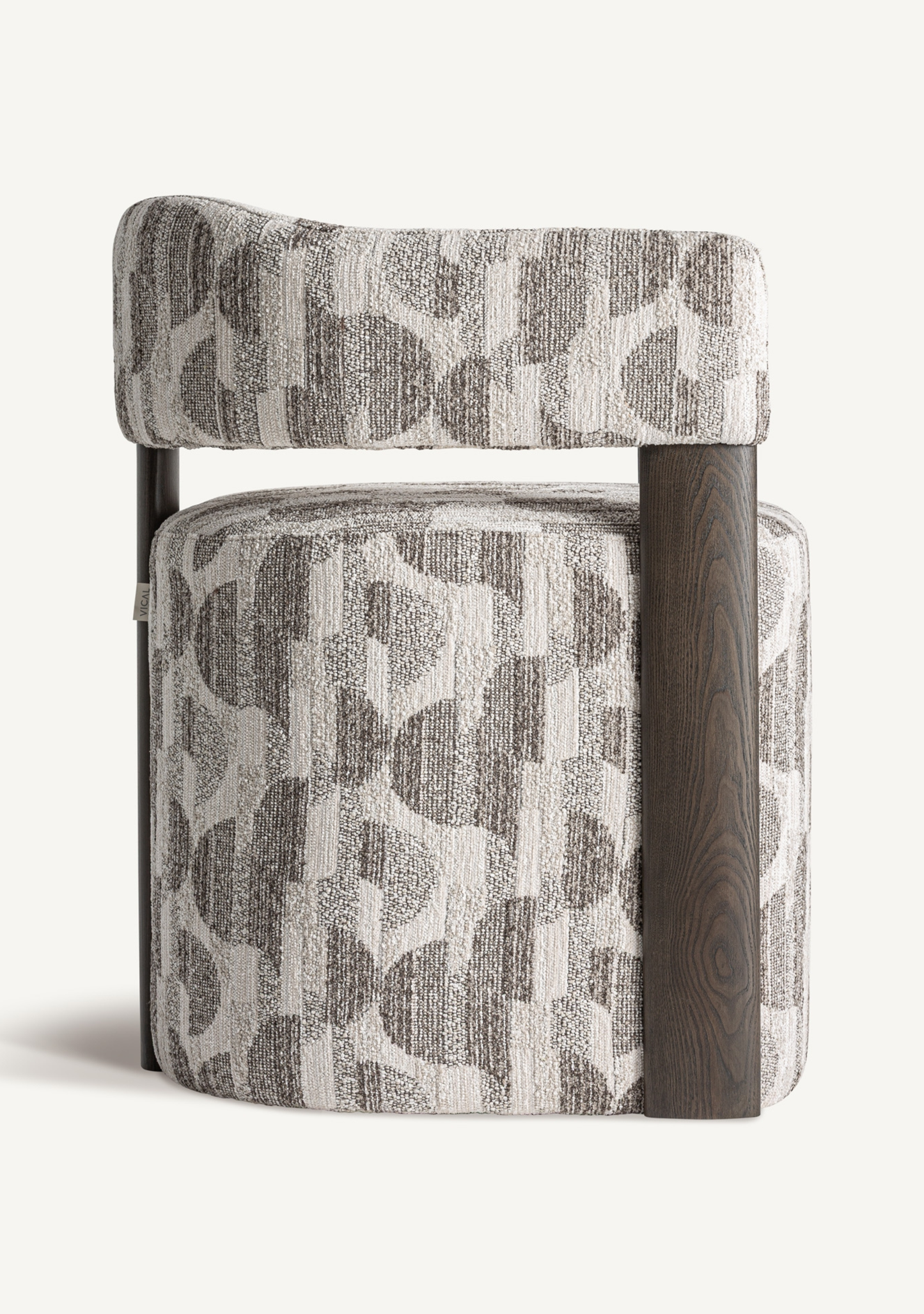 Najac Dining Chair – Grey & Brown - Elara Maison