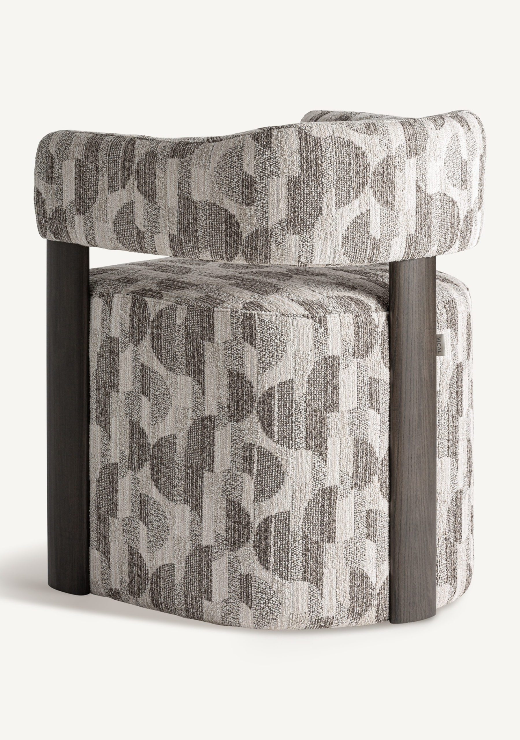 Najac Dining Chair – Grey & Brown - Elara Maison