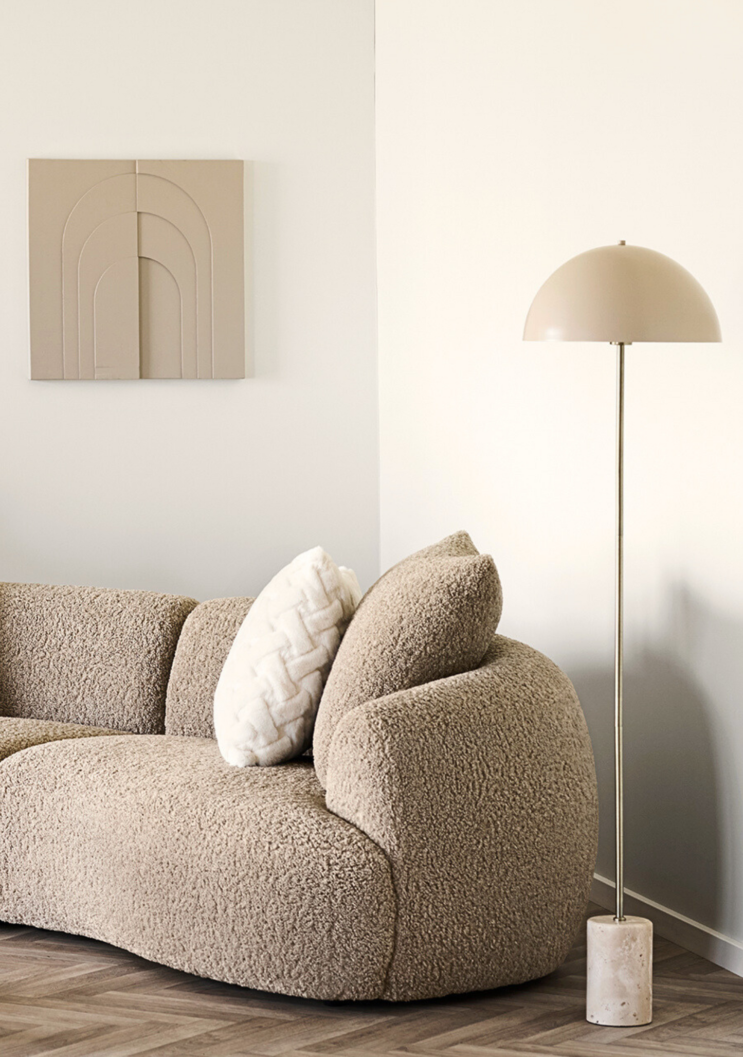 Dali Bouclé Sofa - Elara Maison