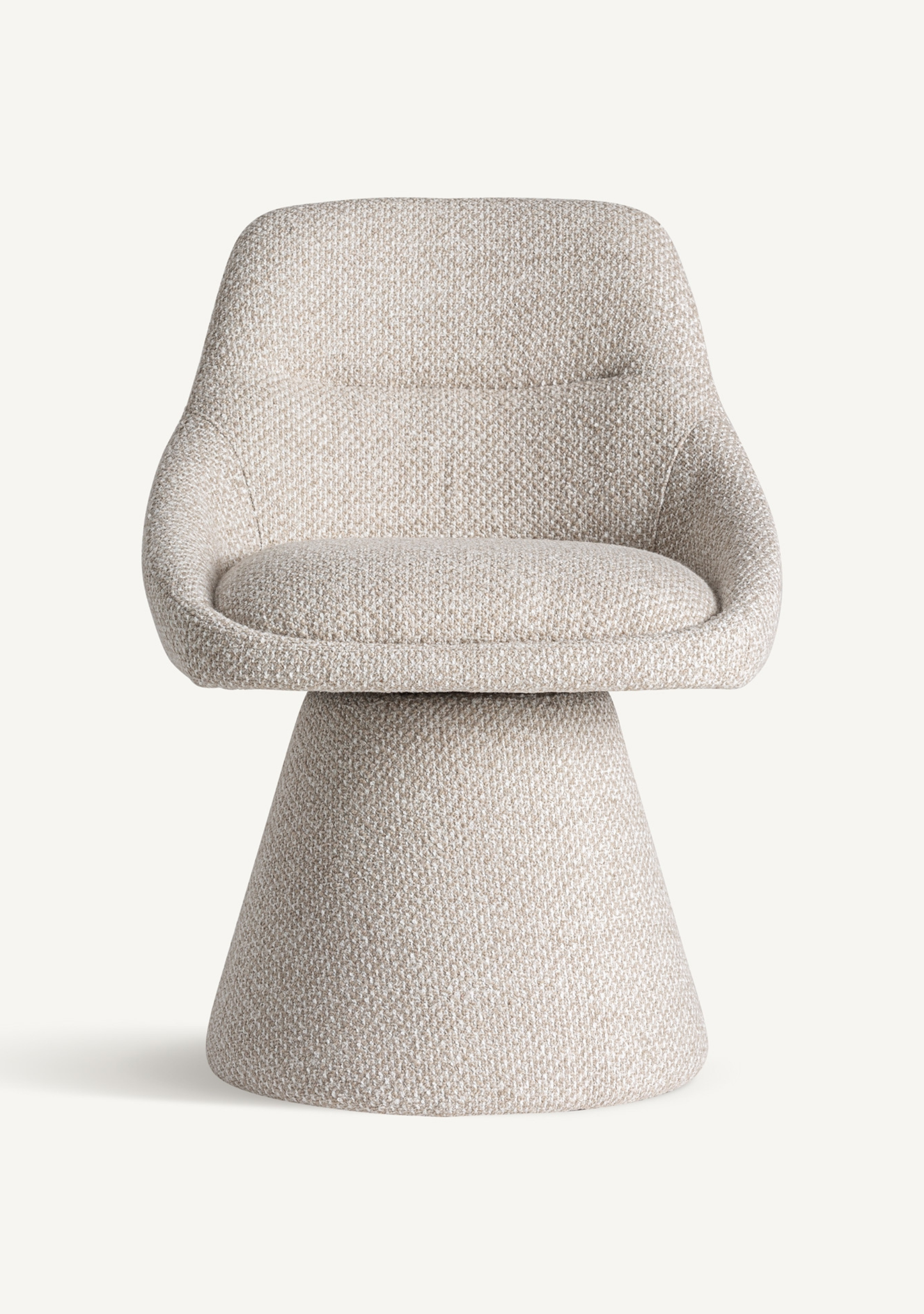 Essen Swivel Dining Armchair – Beige - Elara Maison