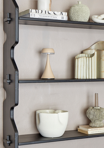 Pepple Portable Lamp – Rechargeable Nature Aluminum Set of 4 - Elara Maison