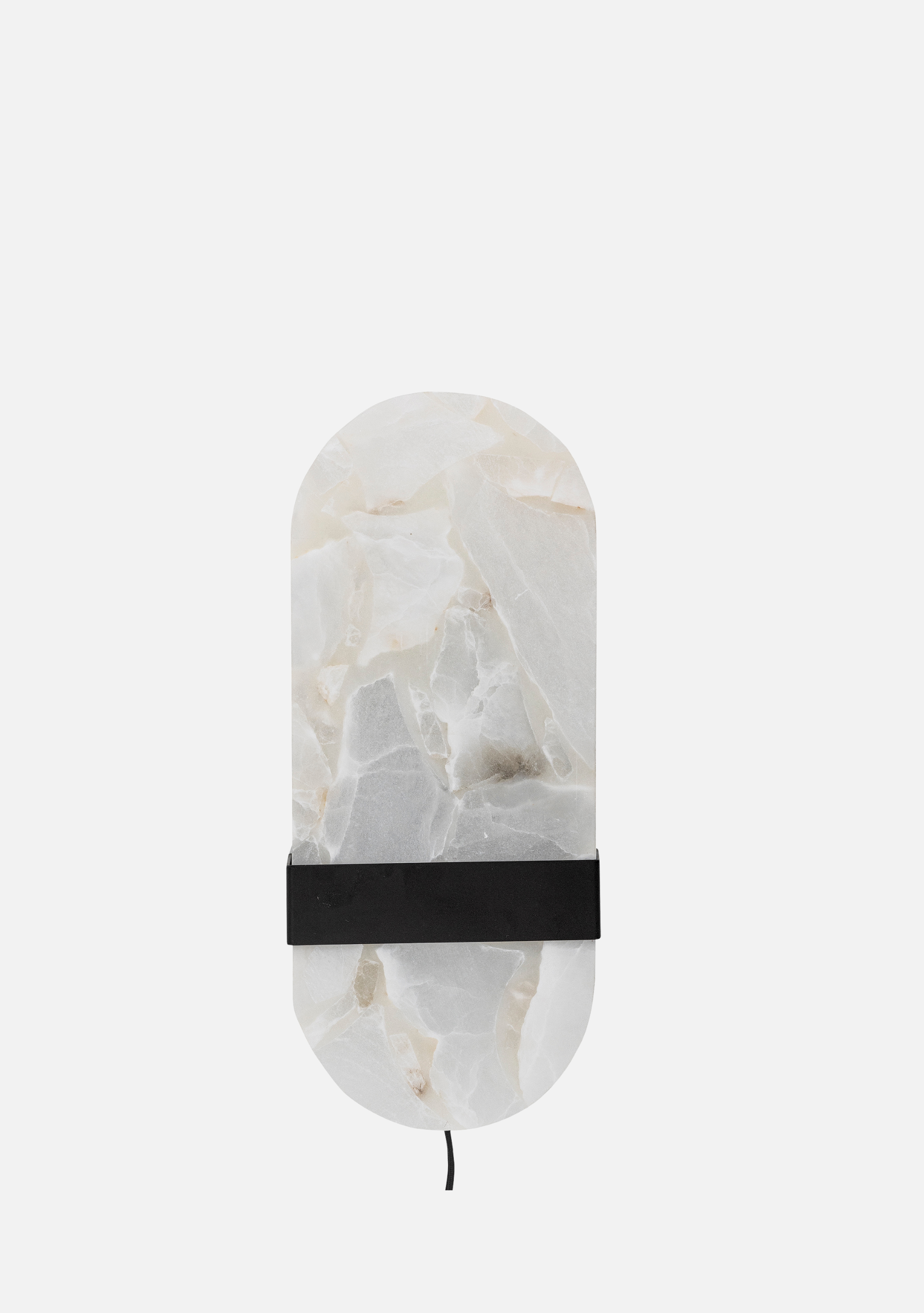 Taco Wall Lamp – White Alabaster - Elara Maison