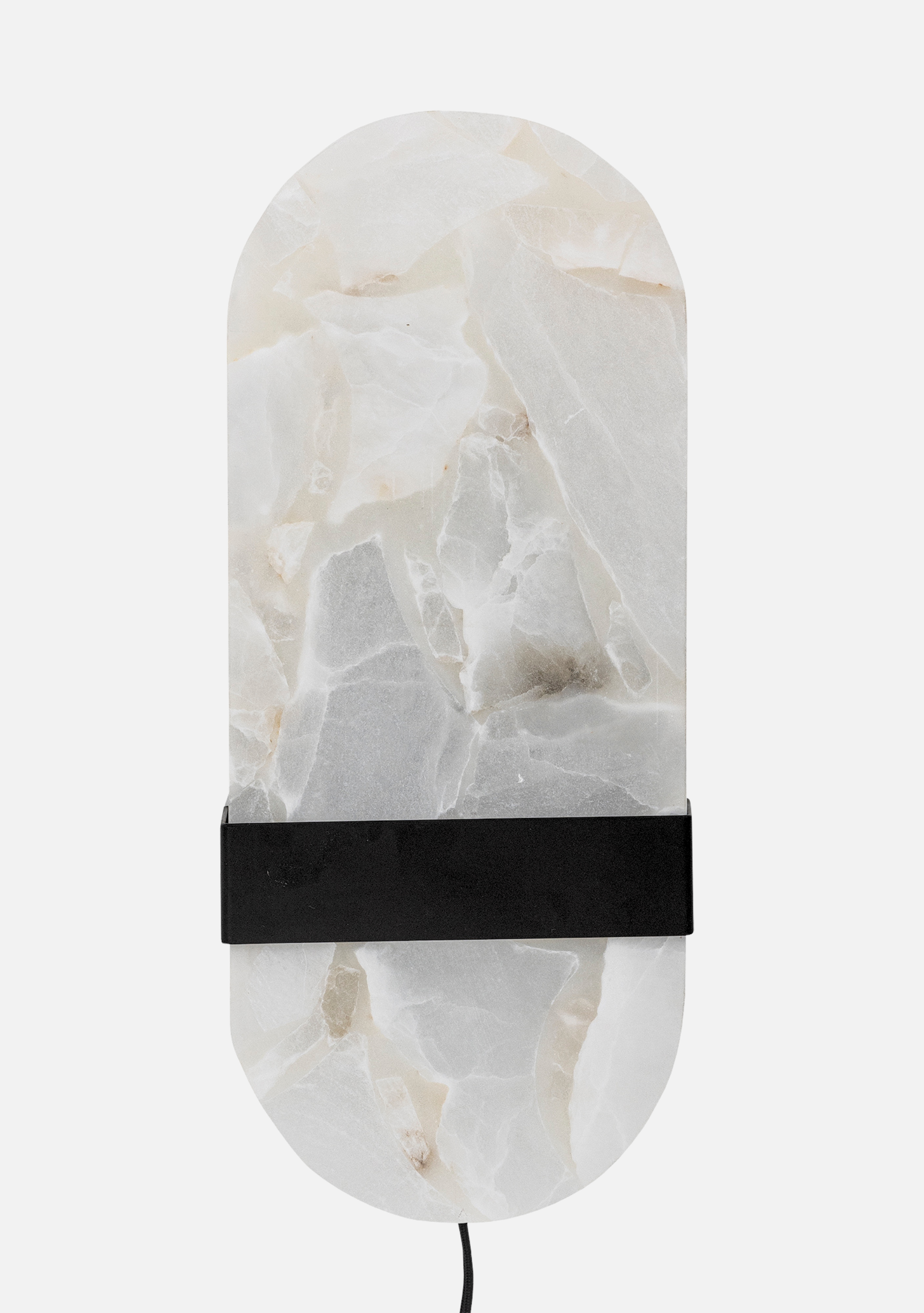 Taco Wall Lamp – White Alabaster - Elara Maison