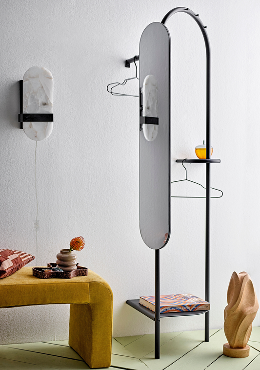 Taco Wall Lamp – White Alabaster - Elara Maison