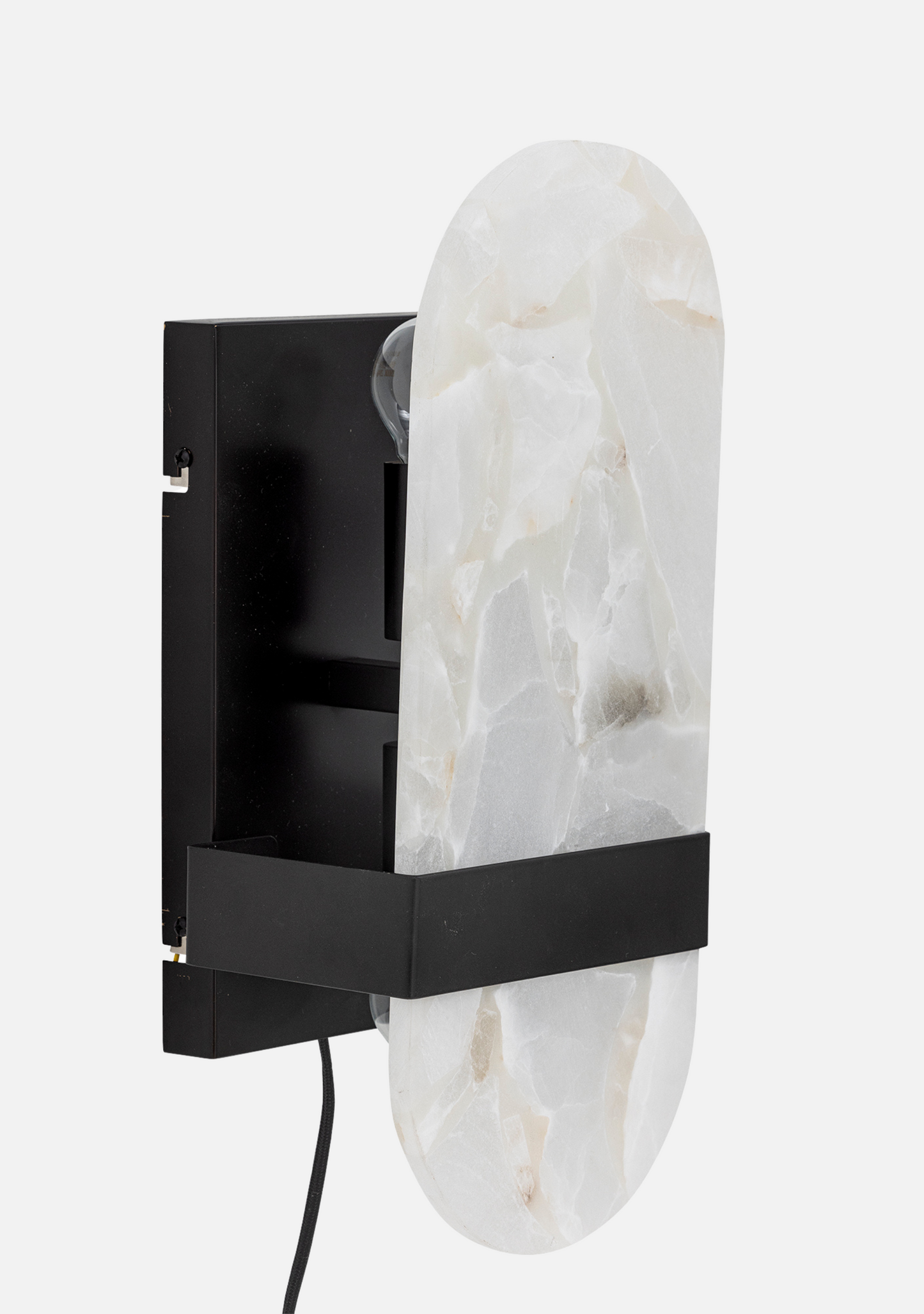 Taco Wall Lamp – White Alabaster - Elara Maison