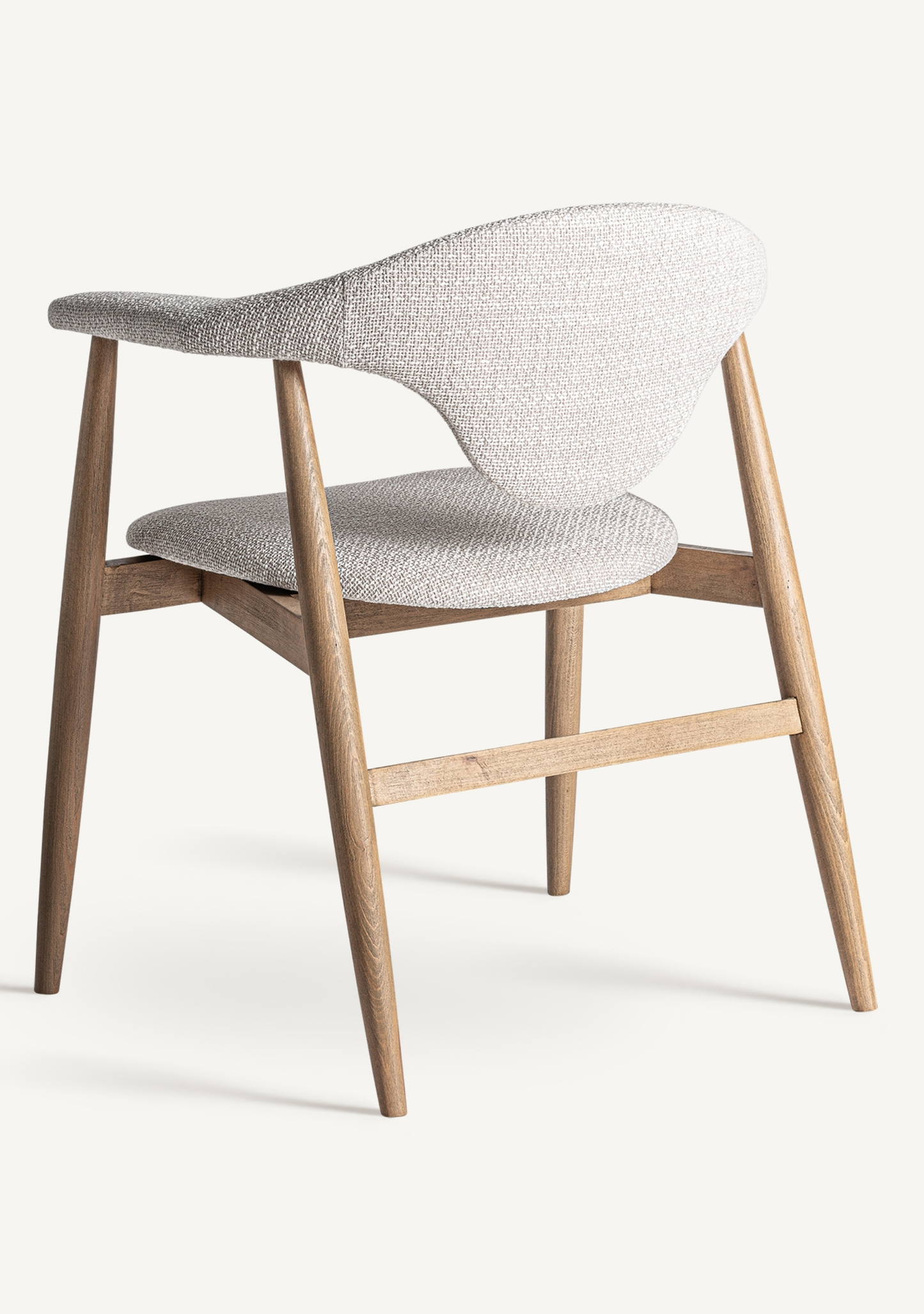 Dilbeek Dining Chair – Light Brown & Grey - Elara Maison