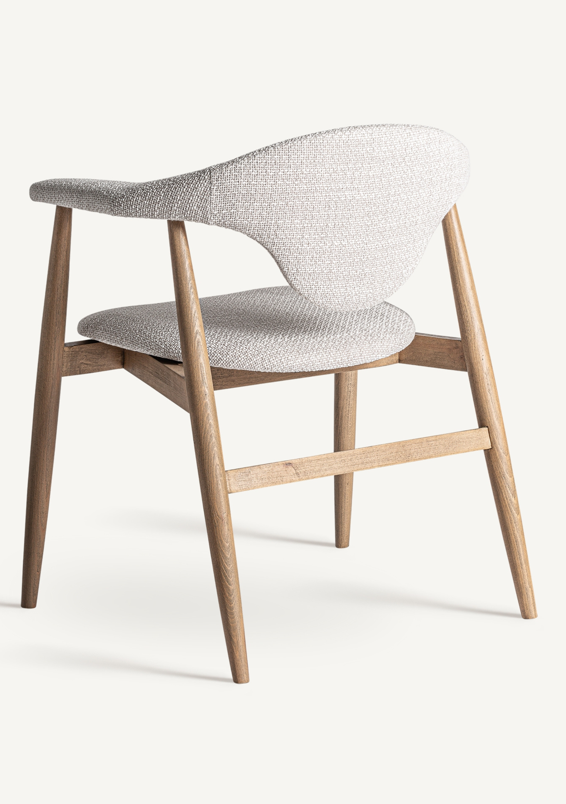 Dilbeek Dining Chair – Light Brown & Grey - Elara Maison