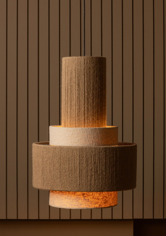 Pelle Pendant Lamp – Natural Rope - Elara Maison